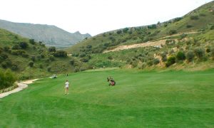 hoyo 14 del campo antequera golf