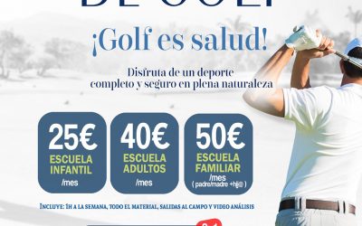 El inicio de la nueva Academia de Golf del campo de golf de Antequera combina la posibilidad de practicar deporte al aire libre y en plena naturaleza de forma asequible, completa y totalmente segura