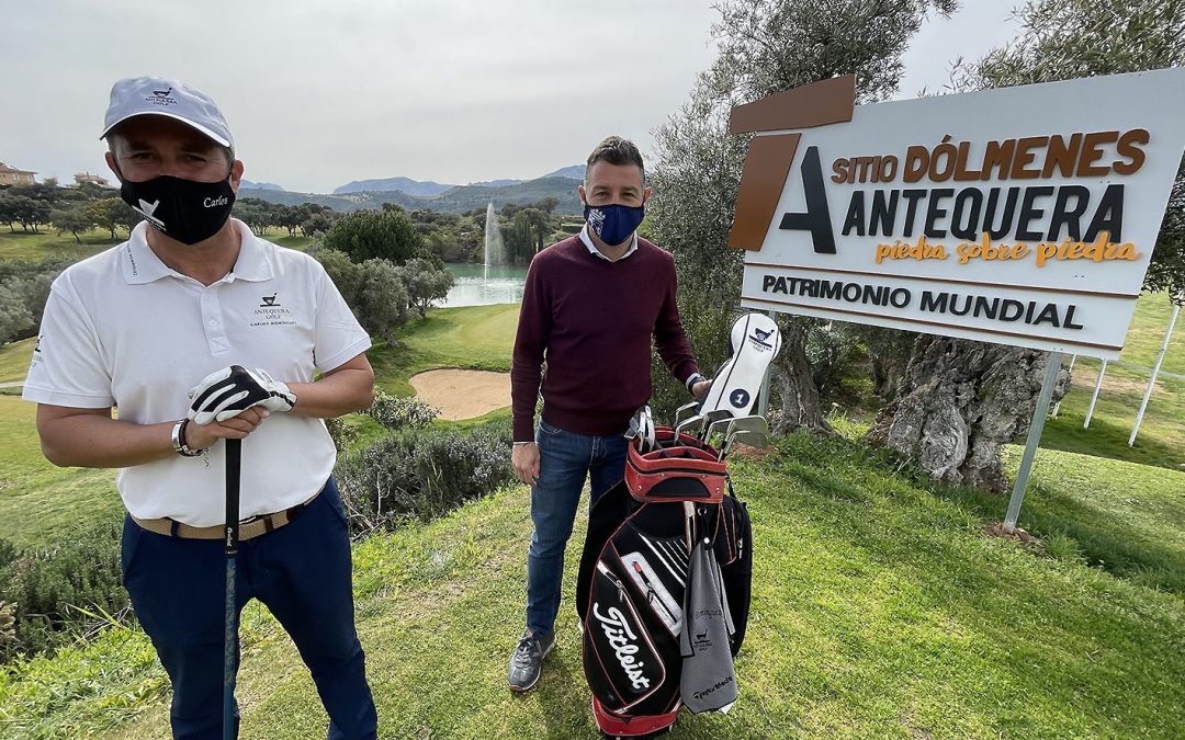 El Sitio de los Dólmenes se promociona también en el Campo de Golf de Antequera aprovechando la visita de más de 15.000 jugadores al año a dichas instalaciones